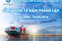 Công ty TNHH thiết bị hàng hải Cường Vũ kỷ niệm 10 năm thành lập